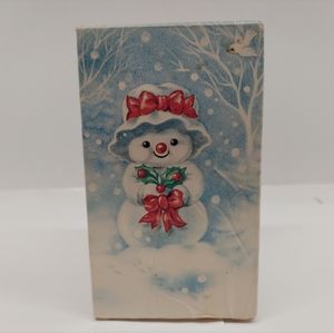 NOS VTG Sealed Box AVON Christmas Mrs. Snowlight Bayberry Fragrance Candle